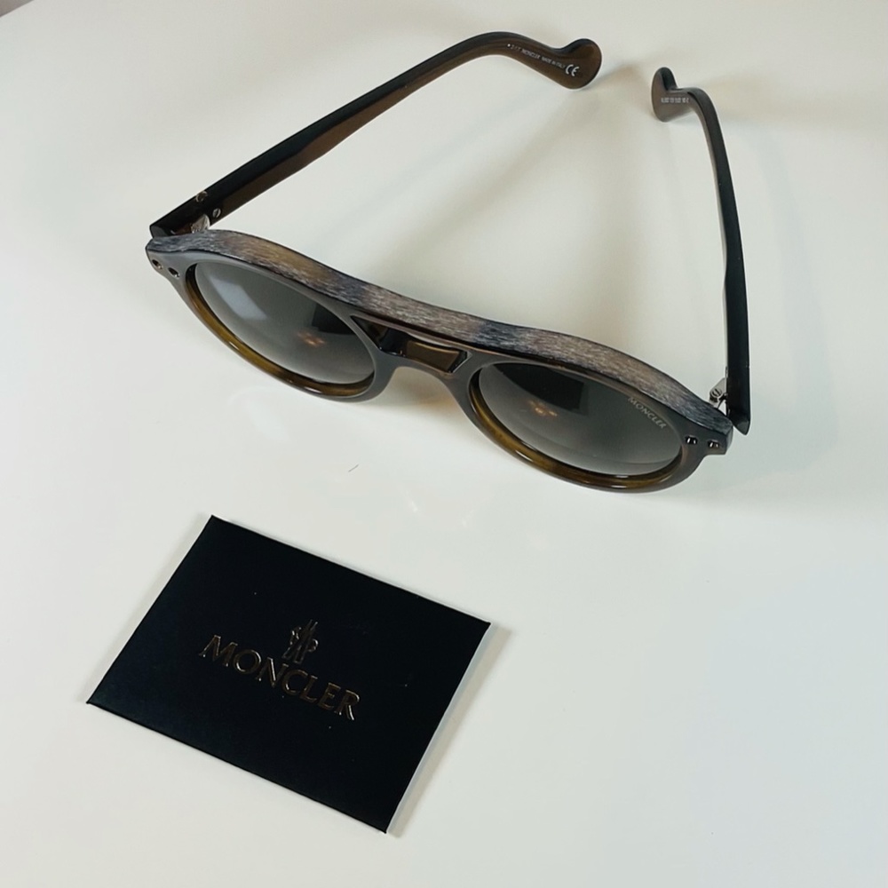 *Final Price* NEW MONCLER Designer 51mm Men’s Sunglasses Brown Italy - Picture 6 of 6